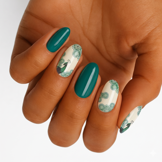 Peacock Green - Holy Classics (Non-UV Nail Wraps)