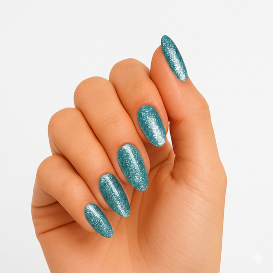 Turquoise Glitter - Gels