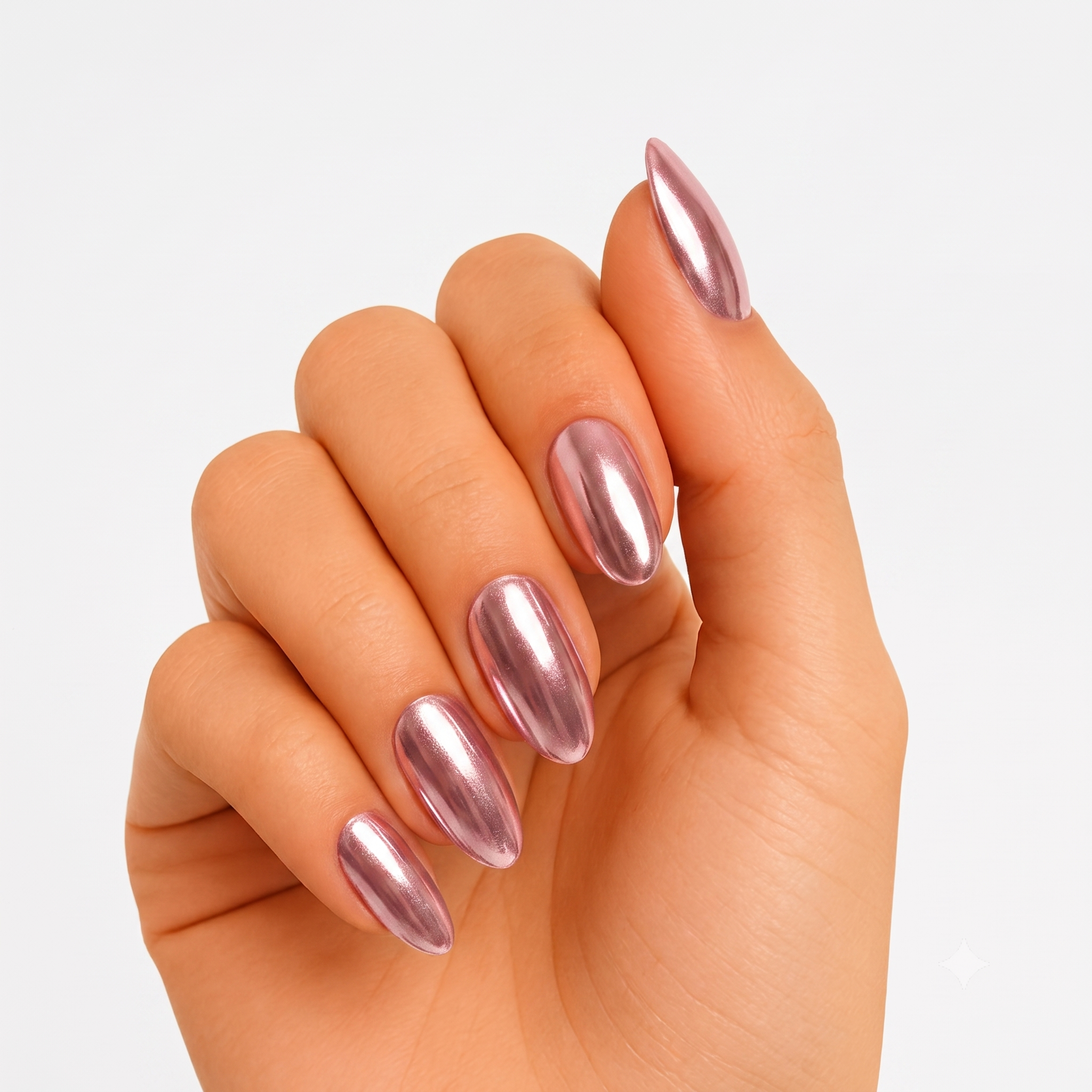 Pink Chrome Nail Wraps s Salon-Quality Gels