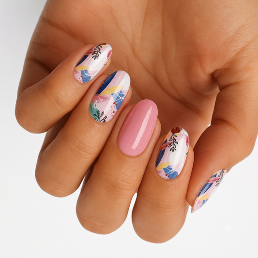 Pink Jungle - Holy Classics (Non-UV Nail Wraps)