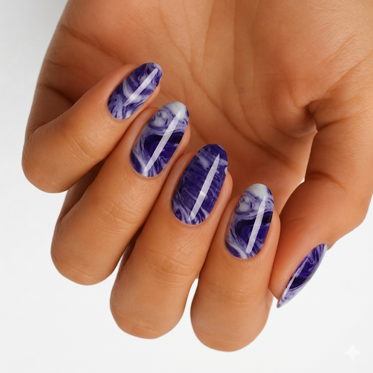 Marble Print (Purple) - Holy Classics (Non-UV Nail Wraps)