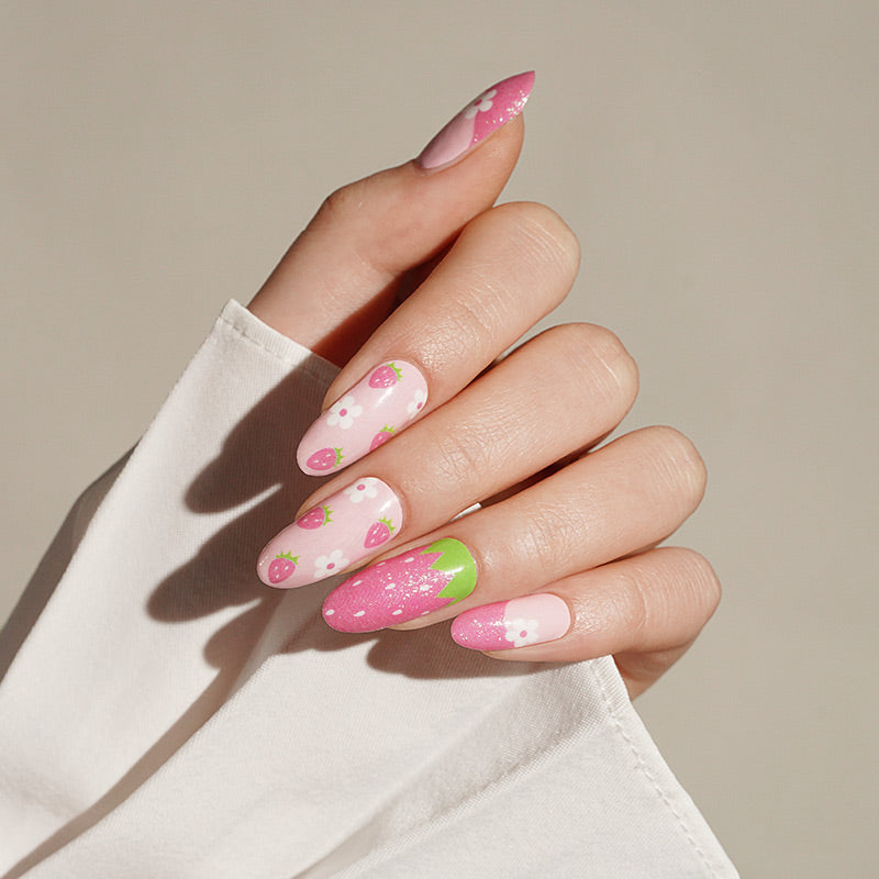 Strawberry Swirl - Holy Classics (Non-UV Nail Wraps)