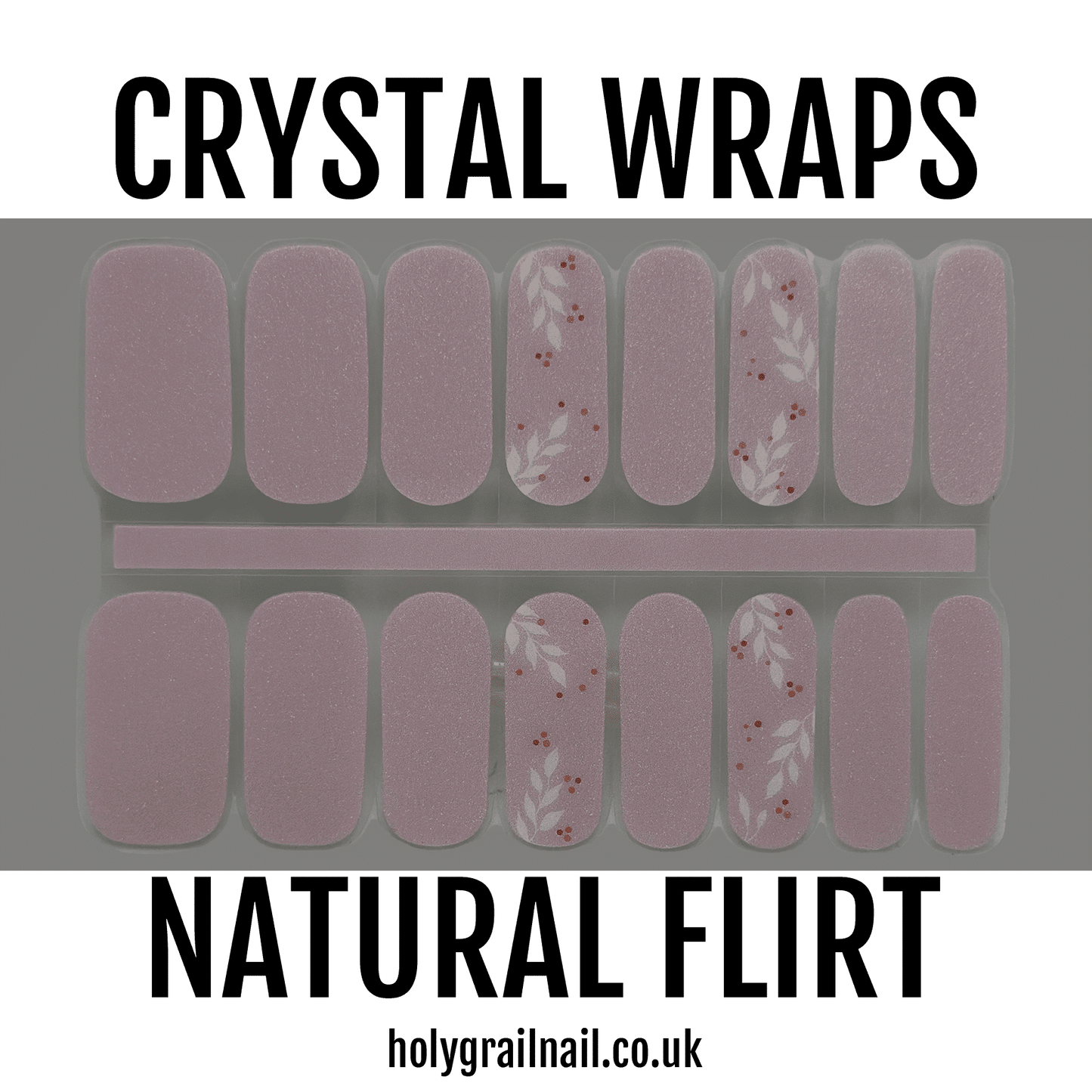 Holy Grail Nail Crystal Natural Flirt - Crystal Wraps