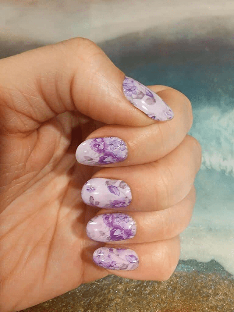 Holy Grail Nail Non-UV Nail Wraps A Rose by Any Other Name - Wide Fit Wrap (22 Piece)