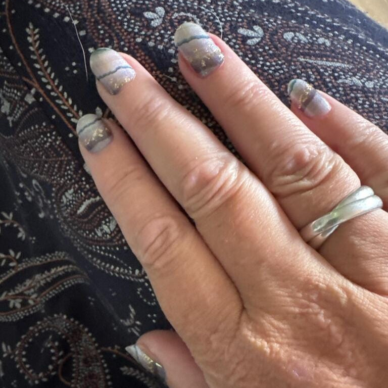 Holy Grail Nail Non-UV Nail Wraps Agate - Wide Fit Wrap (20 Piece)