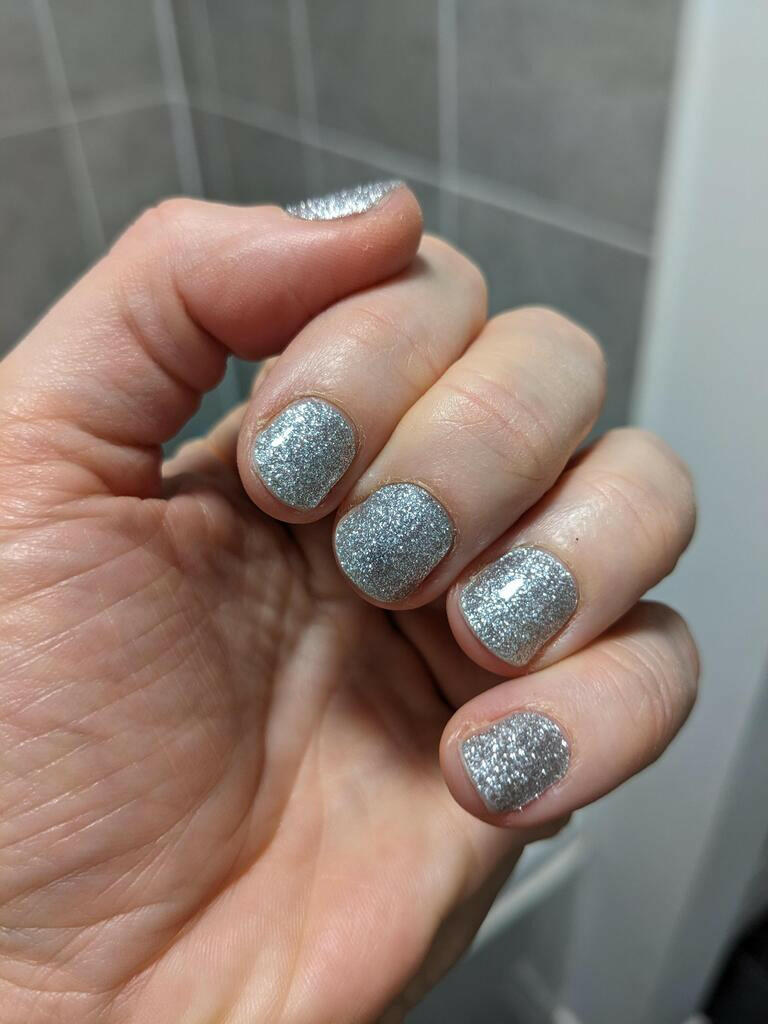 Holy Grail Nail Non-UV Nail Wraps Arctic Glitter - Wide Fit Wrap (20 Piece)