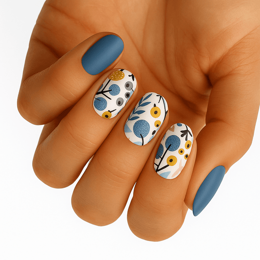 Holy Grail Nail Non-UV Nail Wraps Blue Forest - Holy Classics (Non-UV Nail Wraps)