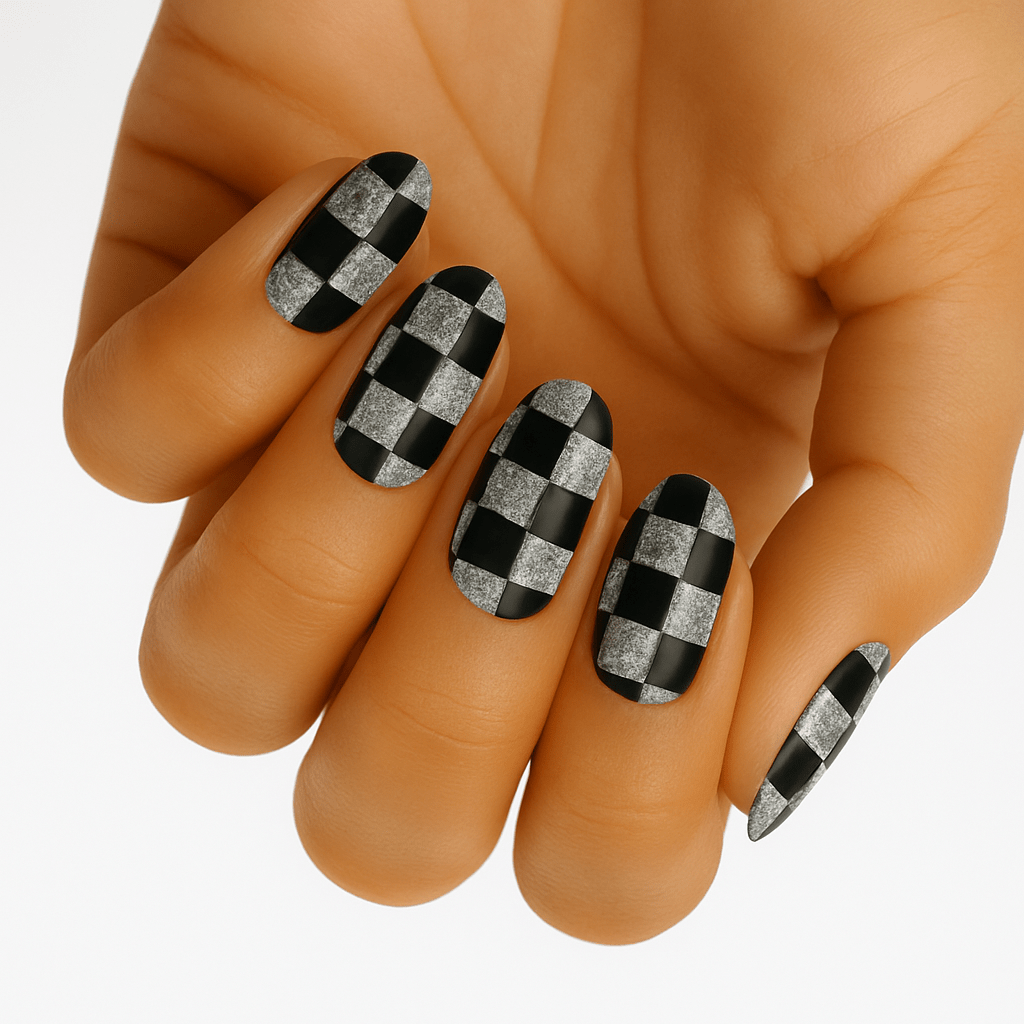 Holy Grail Nail Non-UV Nail Wraps Chequers - Holy Classics (Non-UV Nail Wraps)