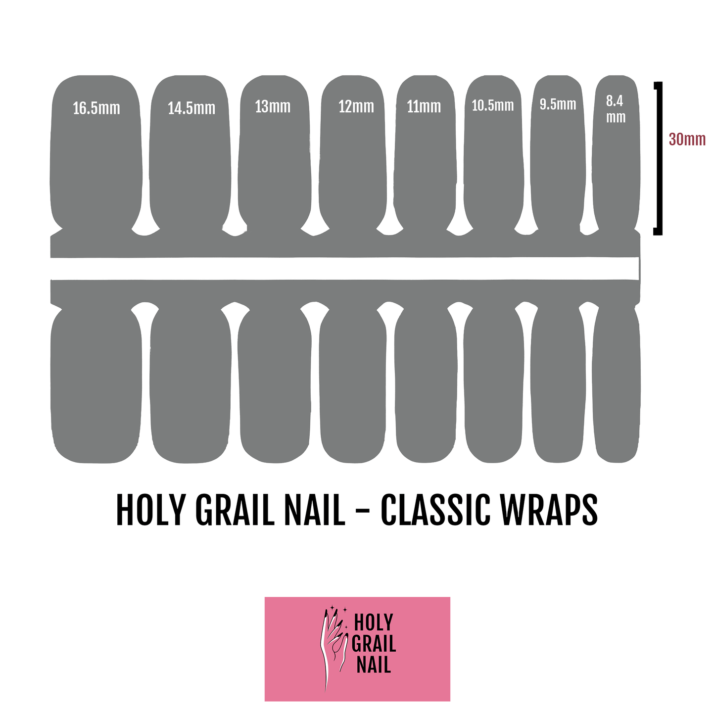 Holy Grail Nail Non-UV Nail Wraps Copper Glitter - Holy Classics (Non-UV Nail Wraps)