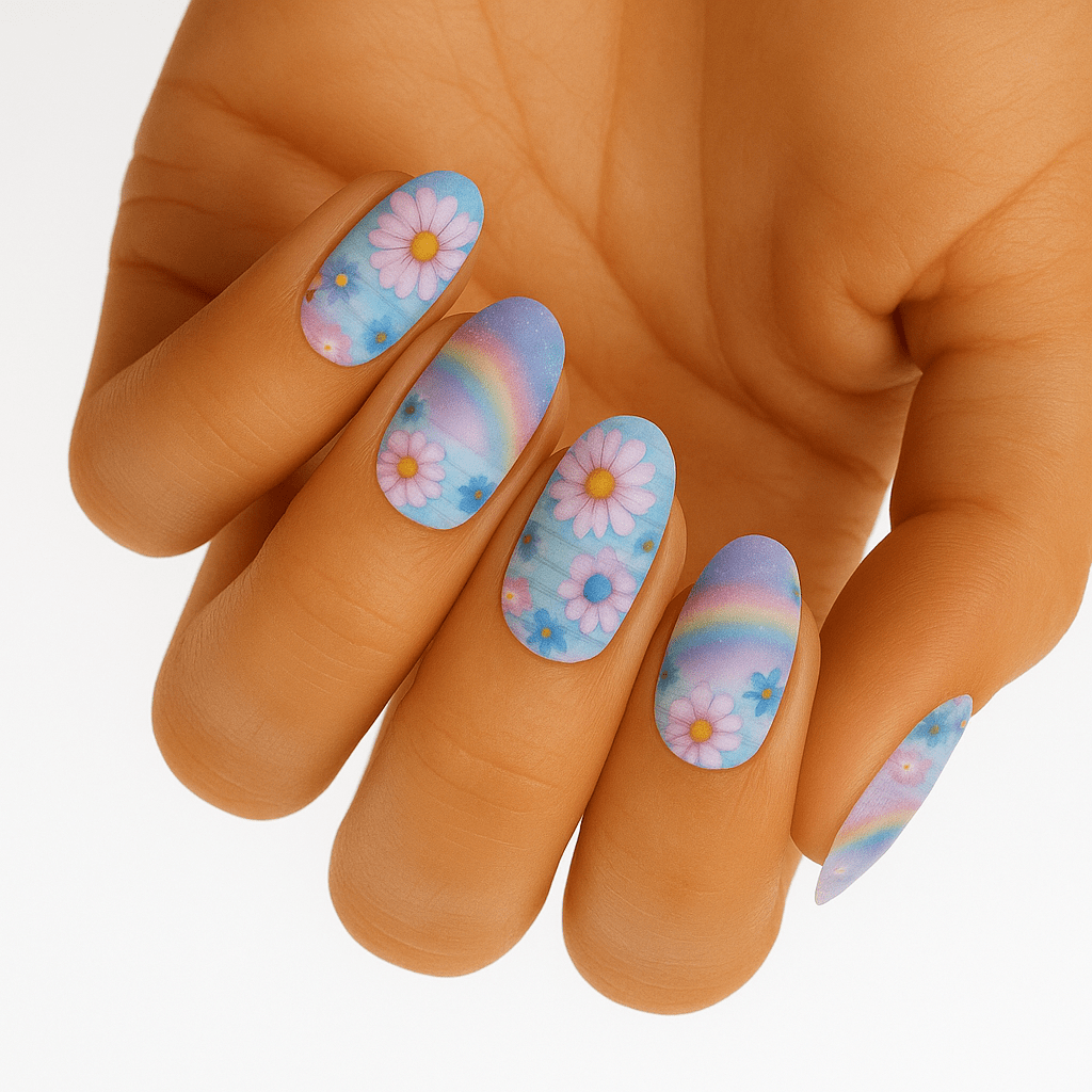 Holy Grail Nail Non-UV Nail Wraps Flower Stream - Holy Classics (Non-UV Nail Wraps)