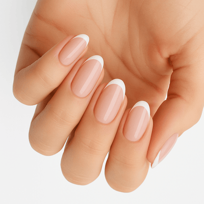 French Manicure (Part Transparent) - Holy Classics (Non-UV Nail Wraps)