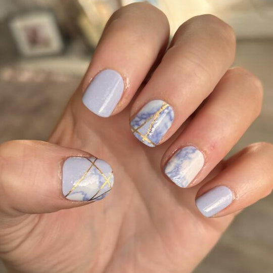 Holy Grail Nail Non-UV Nail Wraps High Tide - Wide Fit Wrap (22 Piece)