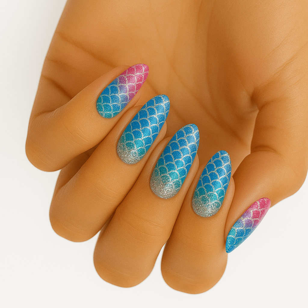 Holy Grail Nail Non-UV Nail Wraps Mermaid's Tail (Glitter) - Holy Classics (Non-UV Nail Wraps)