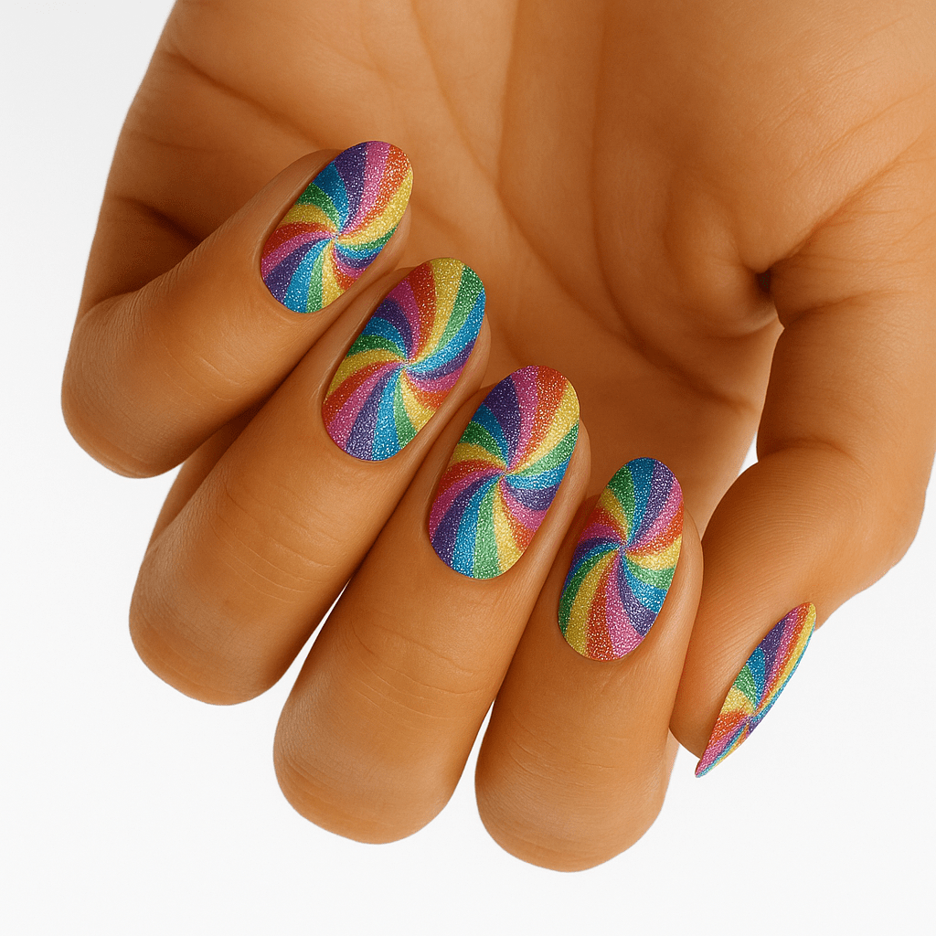 Holy Grail Nail Non-UV Nail Wraps Rainbow Swirl - Holy Classics (Non-UV Nail Wraps)