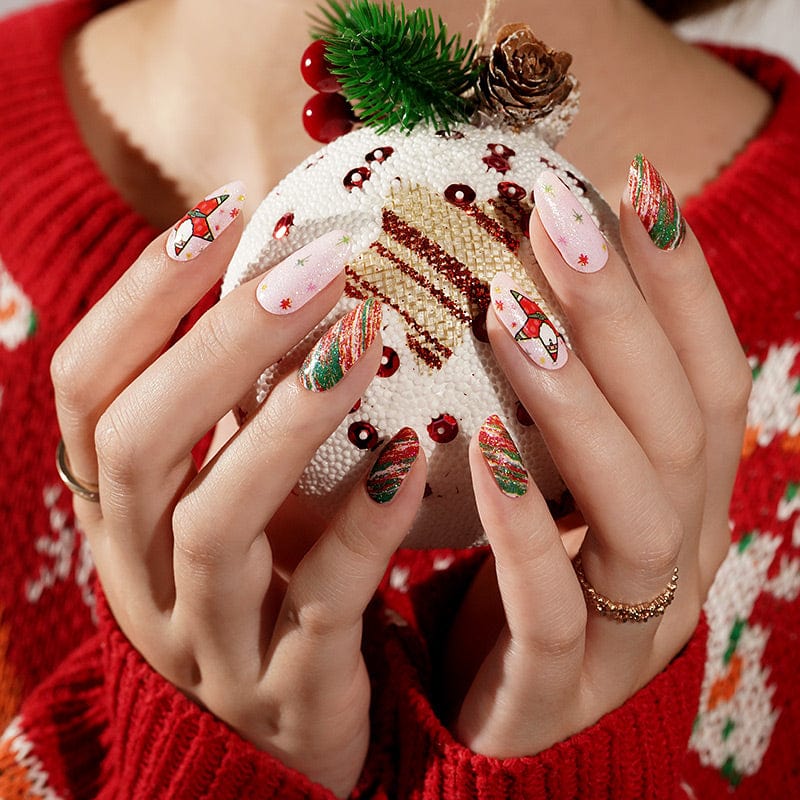 Holy Grail Nail Non-UV Nail Wraps Santa Claws