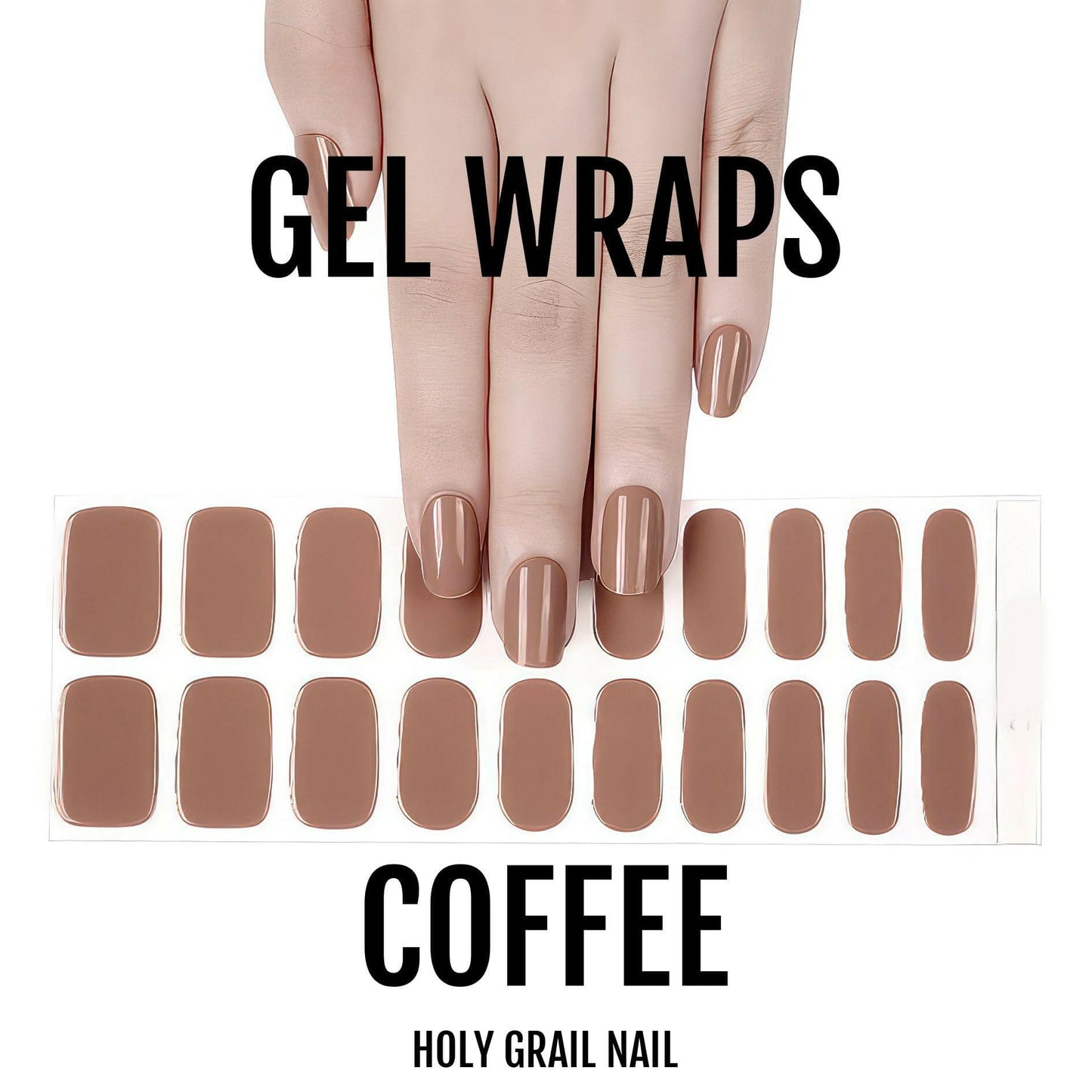 Holy Grail Nail Semi-Cured Gels Coffee - Gels, Caramel Cream Gels, Holy Gels, Cappuccino Gel, Hello Nails