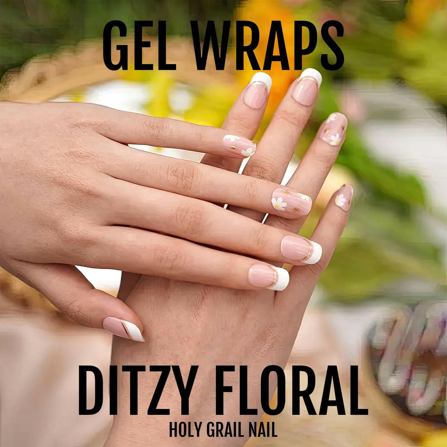 Holy Grail Nail Semi-Cured Gels Ditzy Floral - Gels, Daisy Elegance Gels, Holy Gels, French Flora Gel, Hello Nails