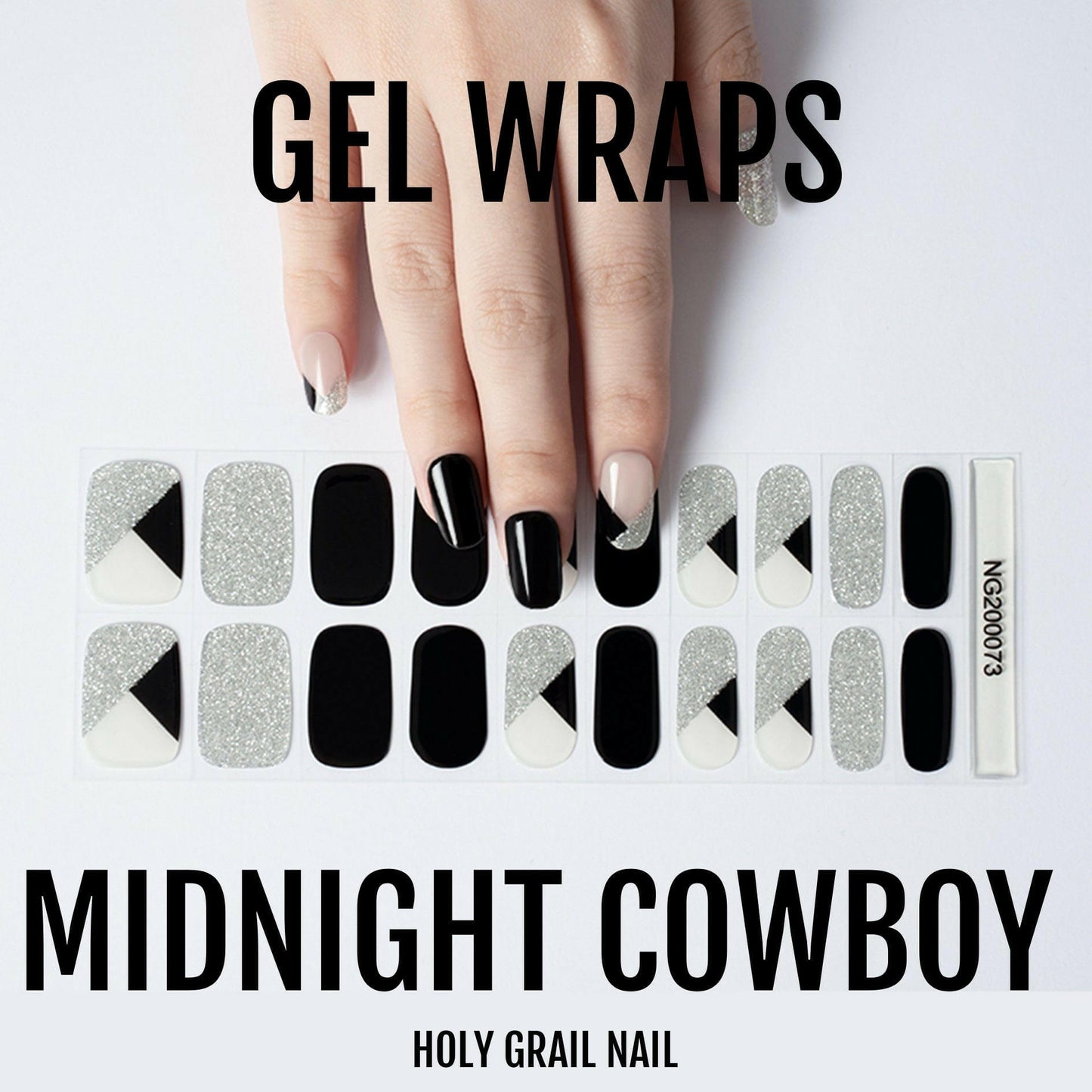 Holy Grail Nail Semi-Cured Gels Midnight Cowboy - Gels, Cosmic Sparkle Gels, Holy Gels