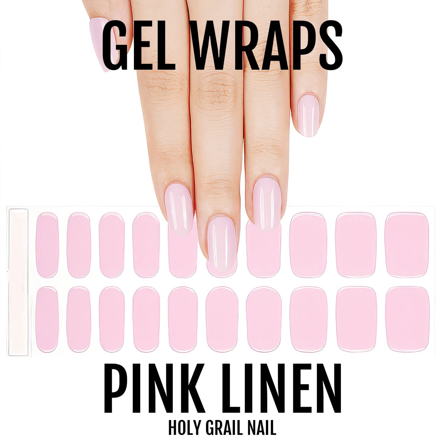 Holy Grail Nail Semi-Cured Gels Pink Linen - Gels, Bubblegum Gel, Hello Nails