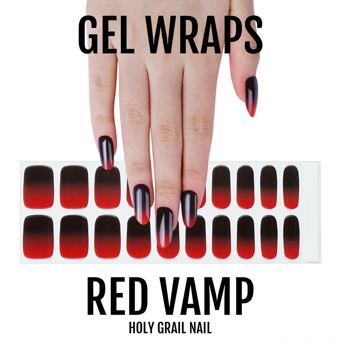 Holy Grail Nail Semi-Cured Gels Red Vamp - Gels