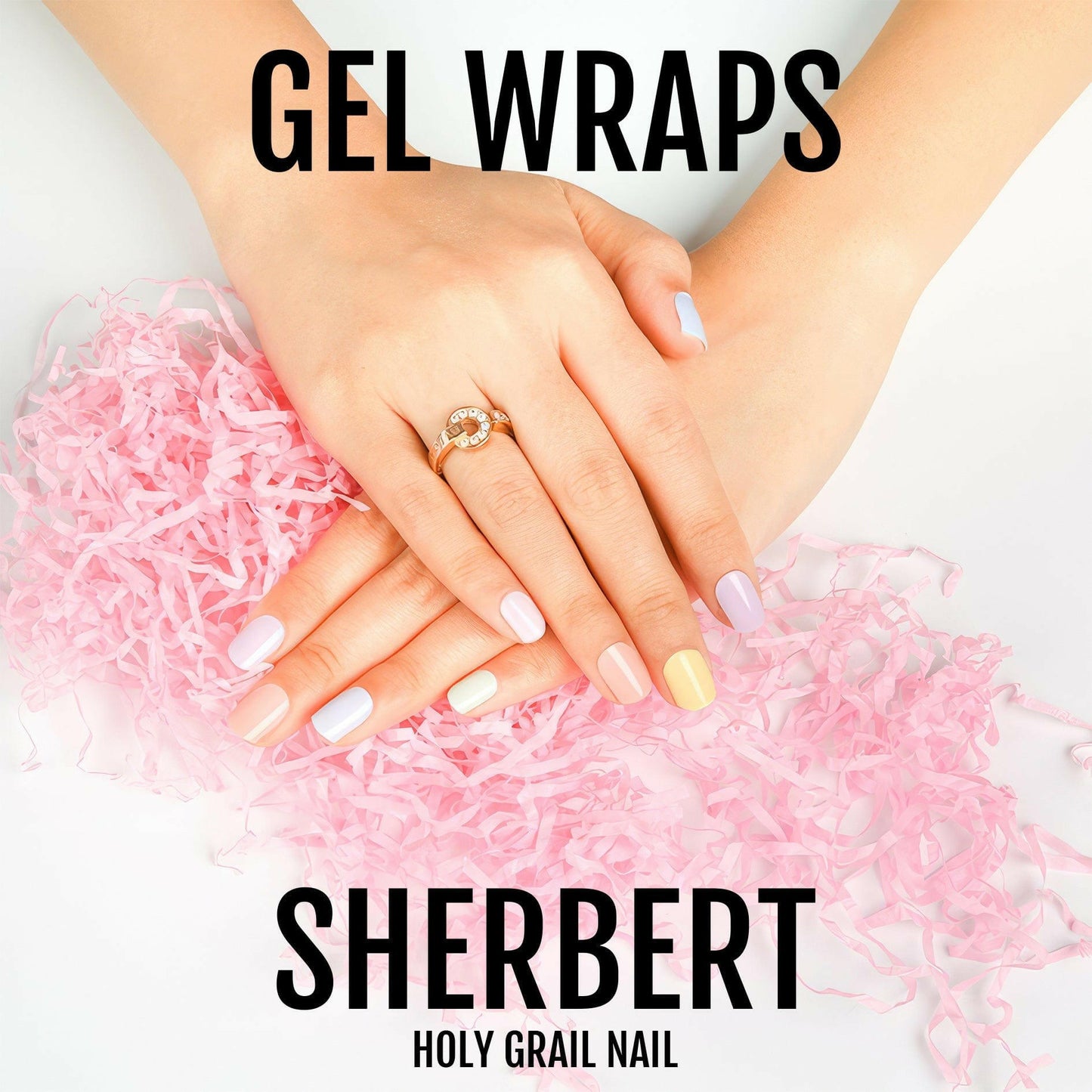 Holy Grail Nail Semi-Cured Gels Sherbert - Gels, Pastel Dreams Gels, Holy Gels, Pastel Rainbow Gel, Hello Nails