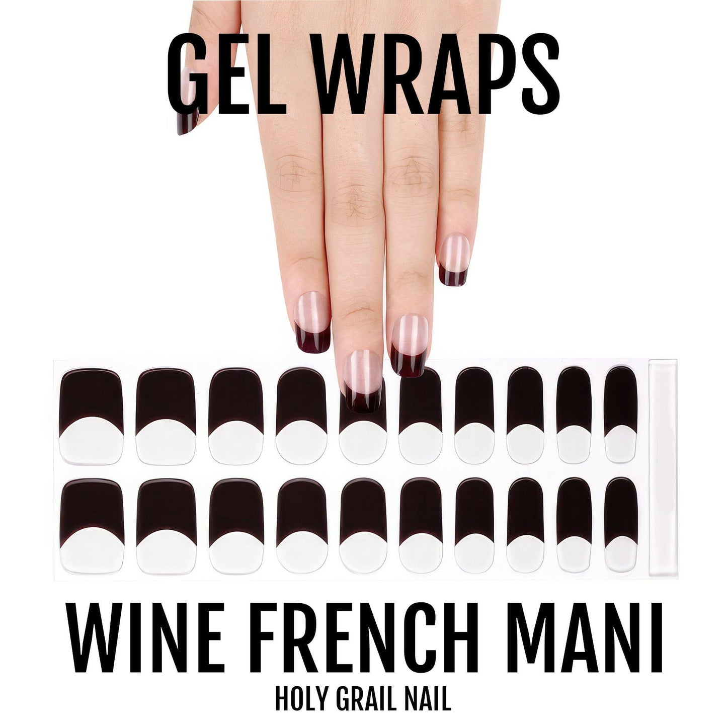 Holy Grail Nail Semi-Cured Gels Wine French Mani - Gels