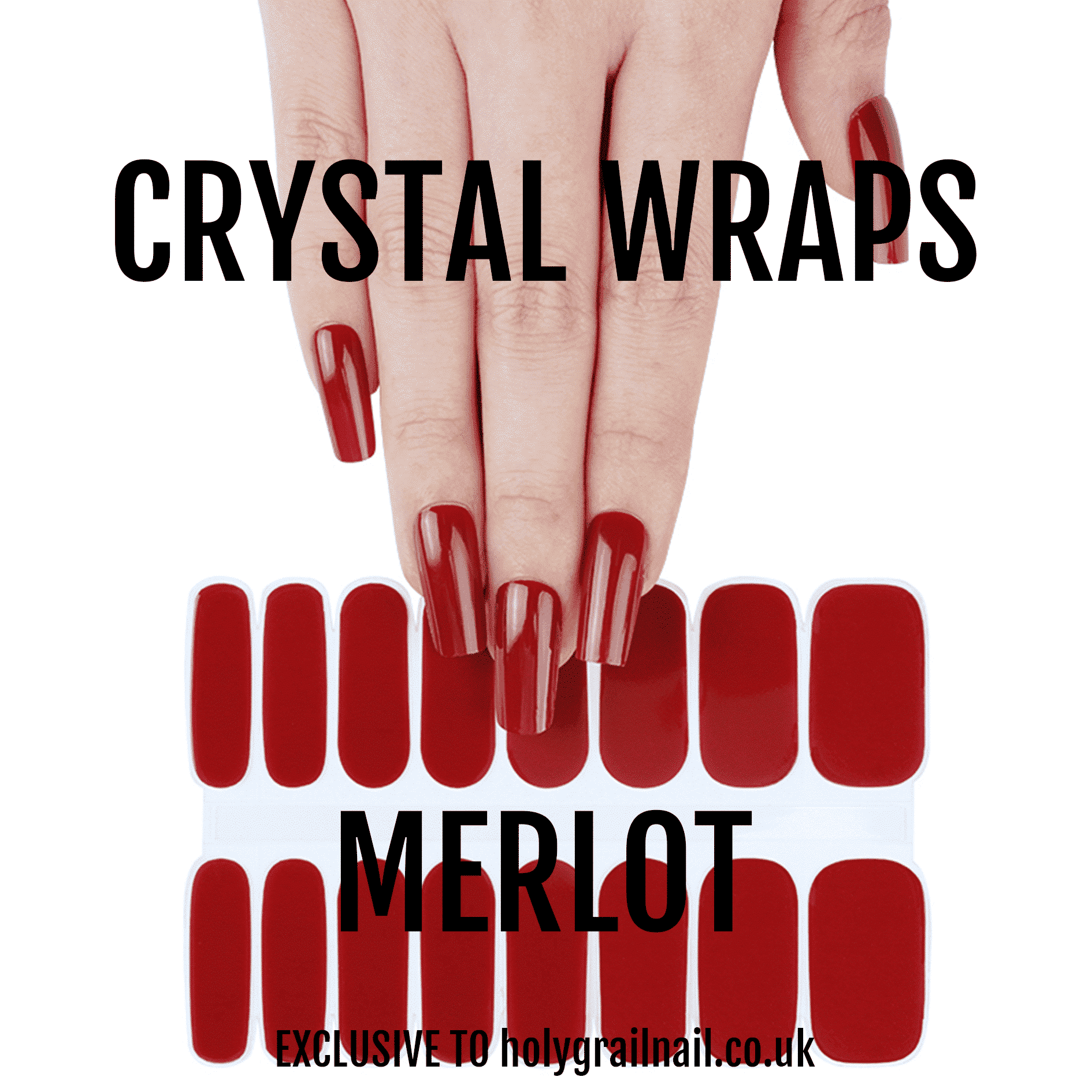 Holy Grail Nail Crystal Merlot - Crystal Wraps