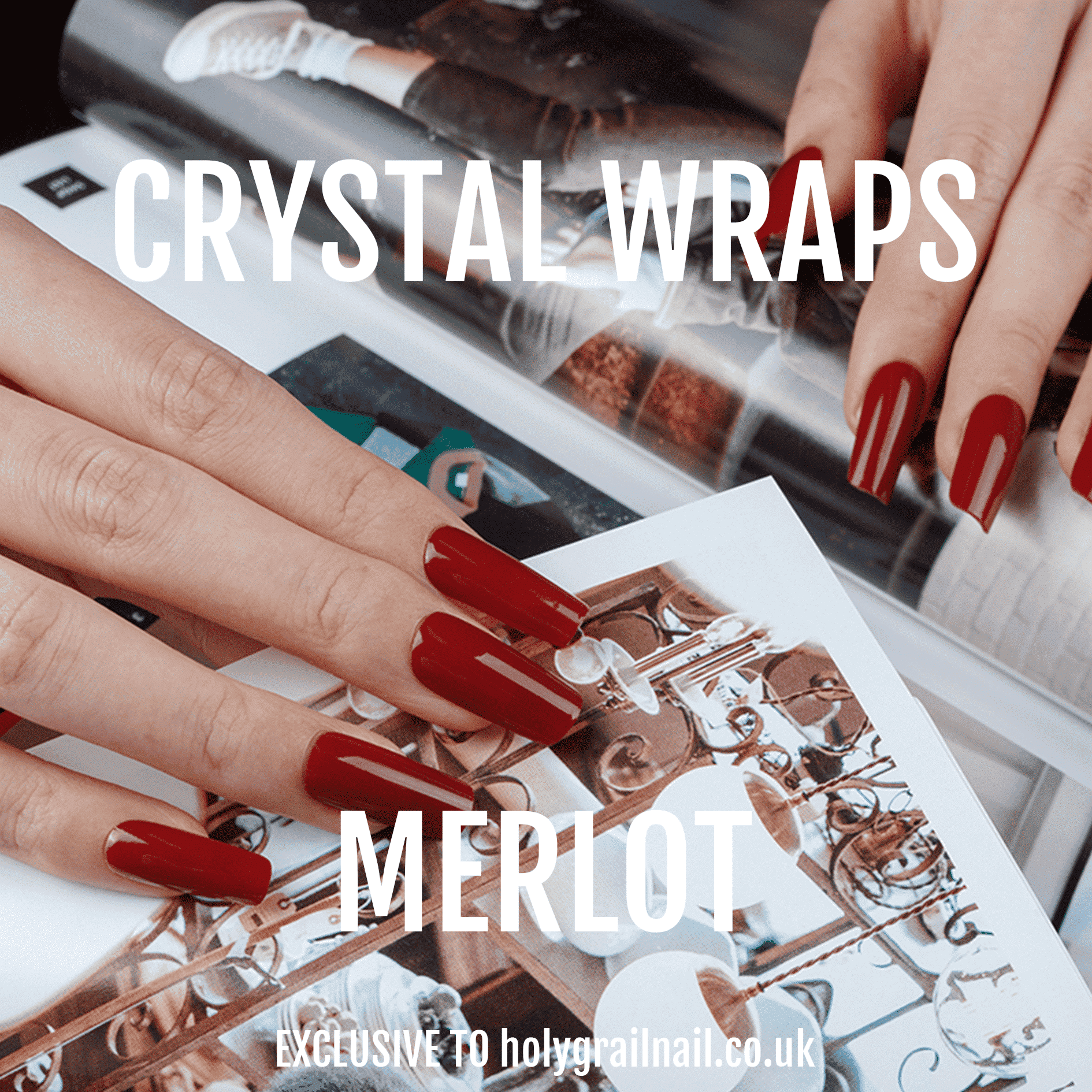 Holy Grail Nail Crystal Merlot - Crystal Wraps