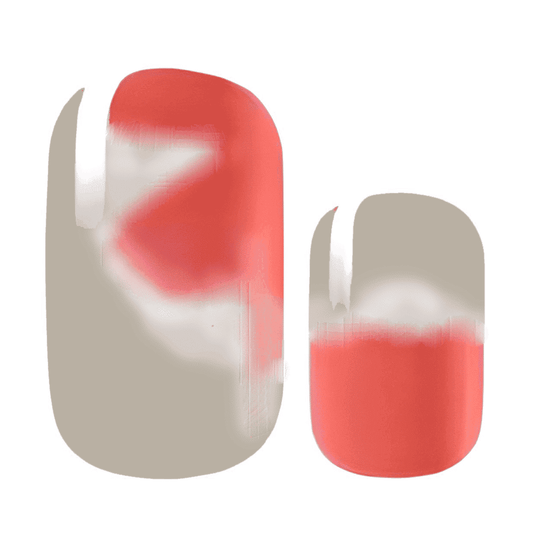 Coral Pink/Transparent Mystique - Colour Changing Holy Classics (Non-UV Nail Wraps)