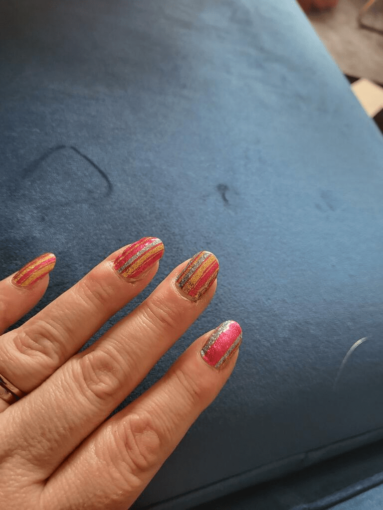 Roller Stripes (Glitter) - Holy Classics (Non-UV Nail Wraps)