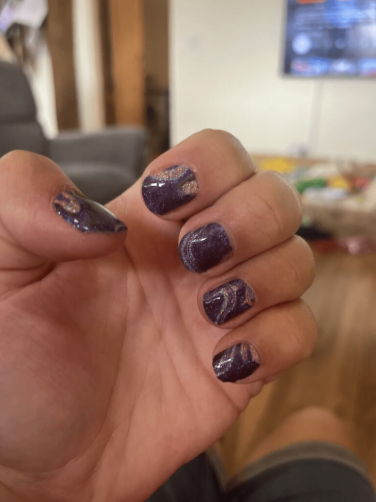 Purple Haze (Glitter) - Holy Classics (Non-UV Nail Wraps)