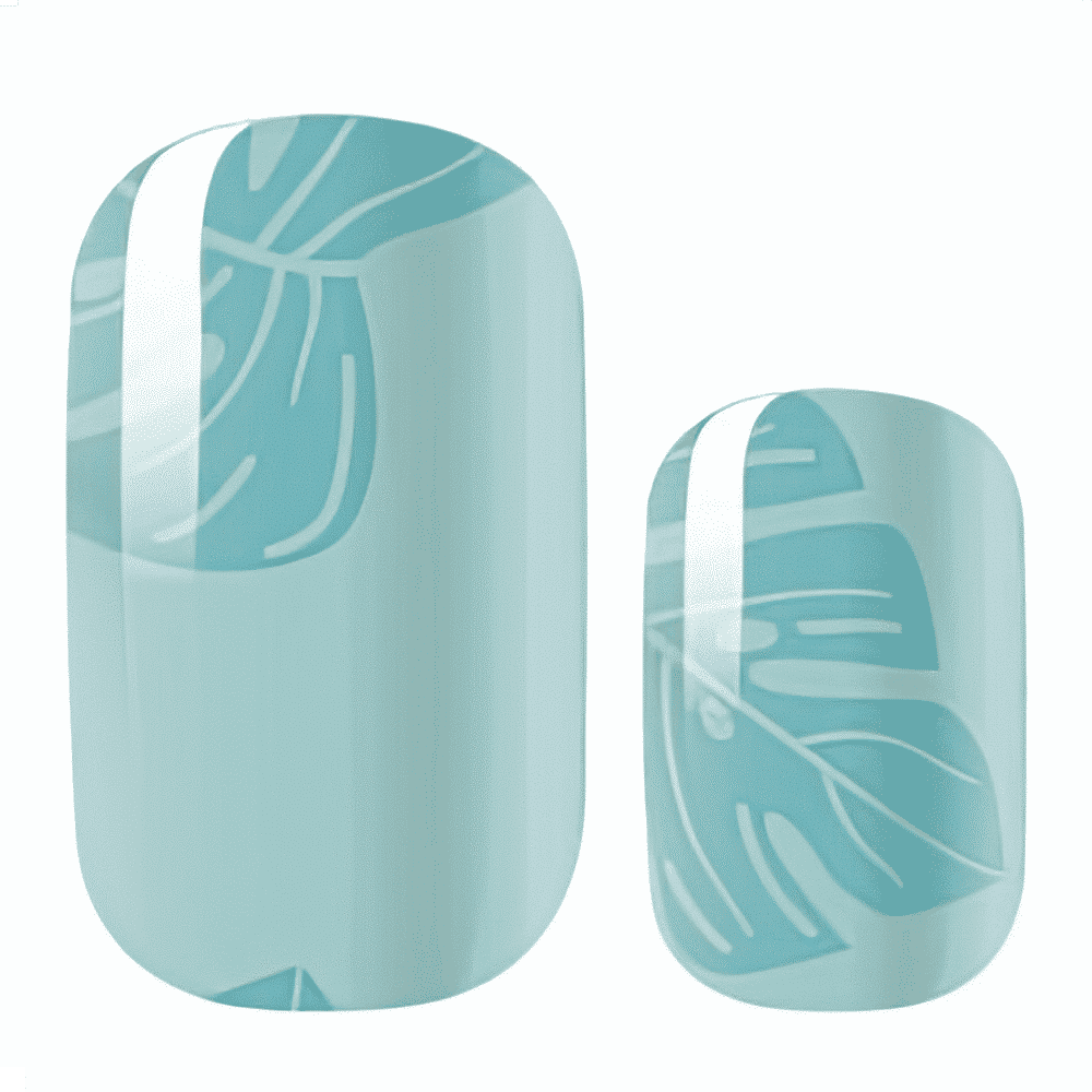 Turquoise Leaves - Holy Classics (Non-UV Nail Wraps)