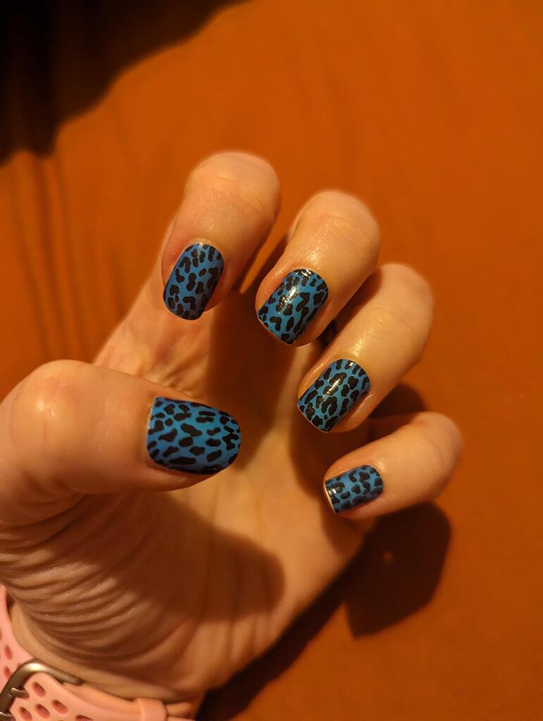 Blue Leopard - Holy Classics (Non-UV Nail Wraps)