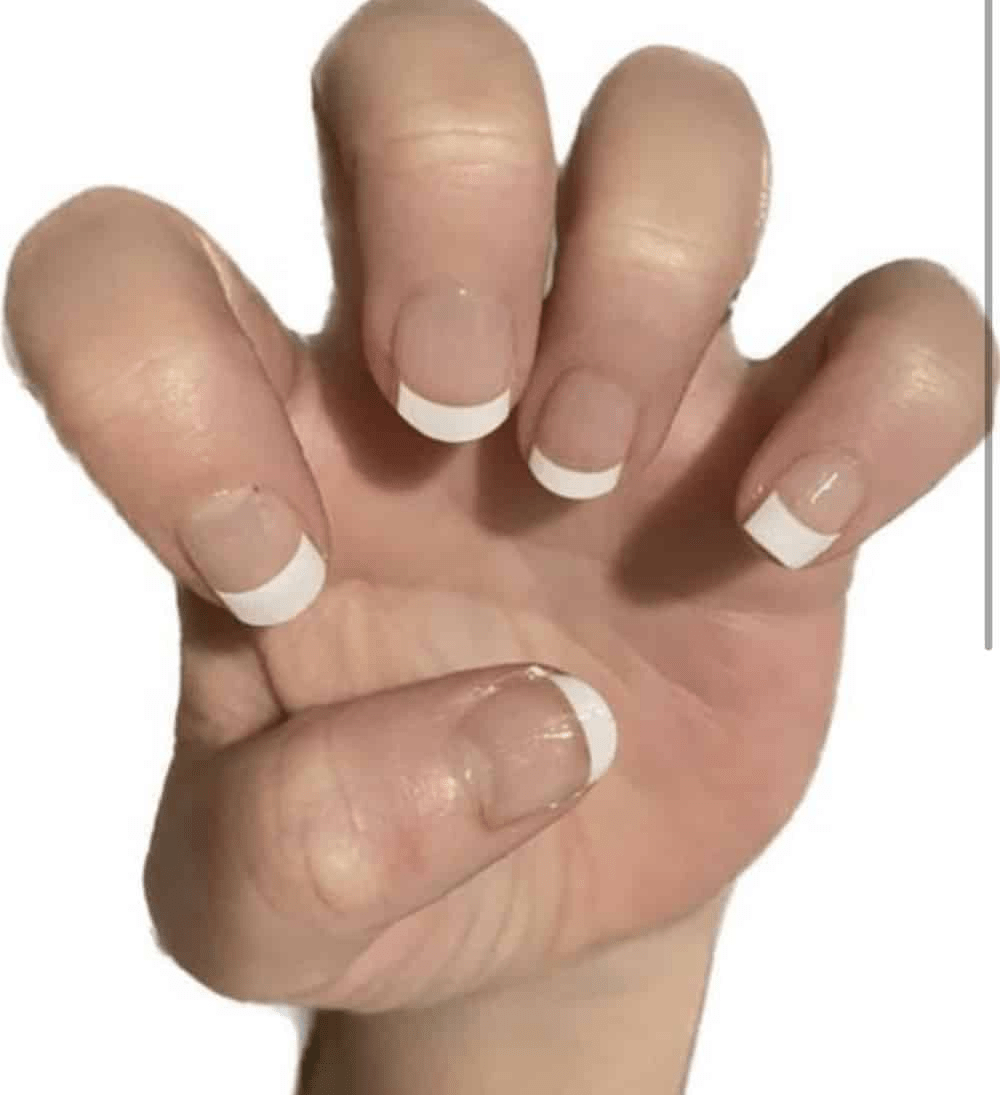 French Manicure (Part Transparent) - Holy Classics (Non-UV Nail Wraps)