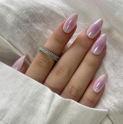 Gelato (Glazed) - Soft Gel Press Ons (Short Almond)
