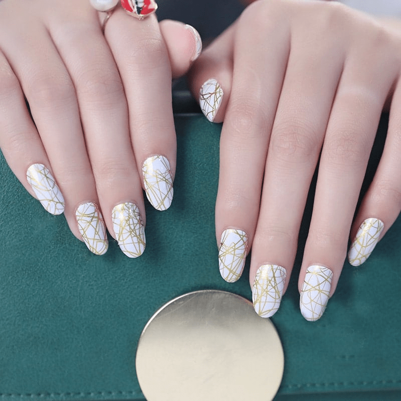 Gold Scribble - Holy Classics (Non-UV Nail Wraps)