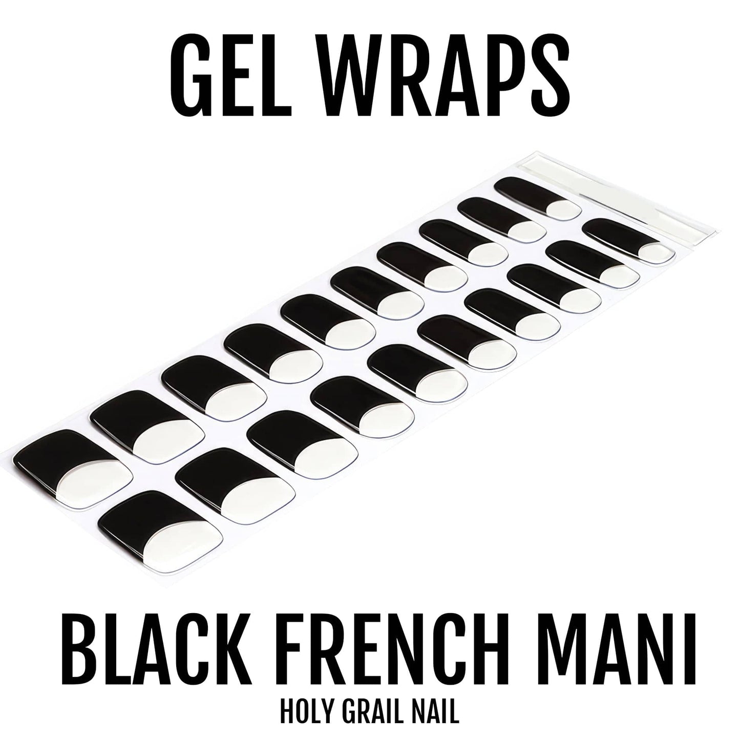 Black French Mani - Gels