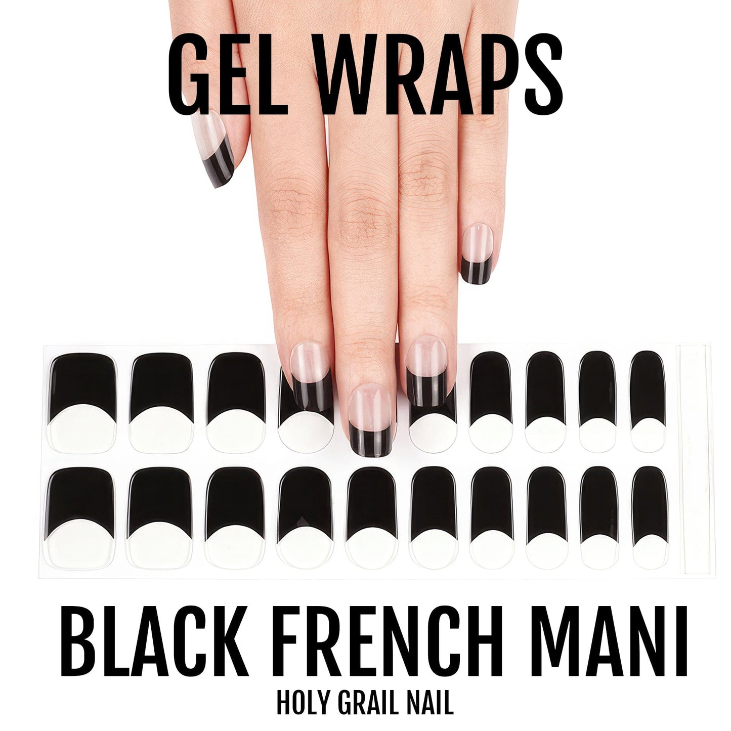 Black French Mani - Gels