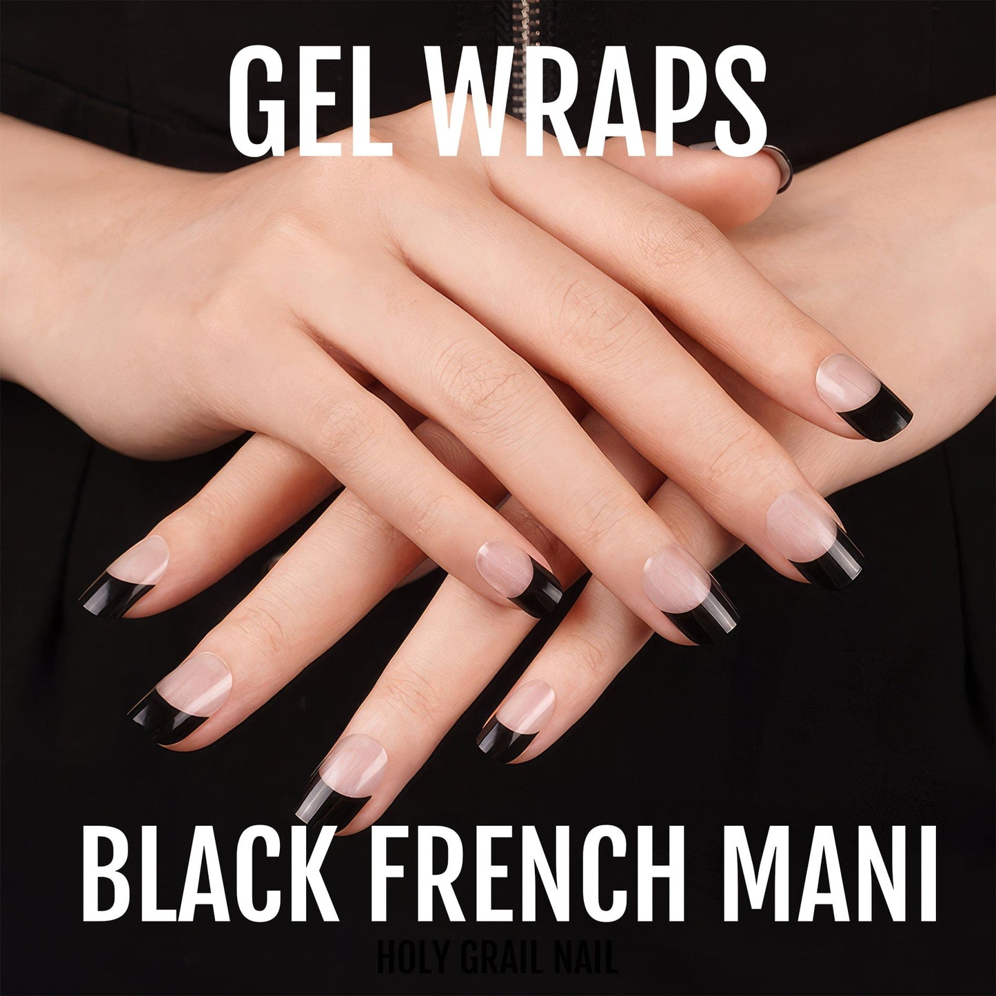 Black French Mani - Gels