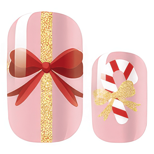 Candy Canes and Ribbons - Holy Classics (Non-UV Nail Wraps)