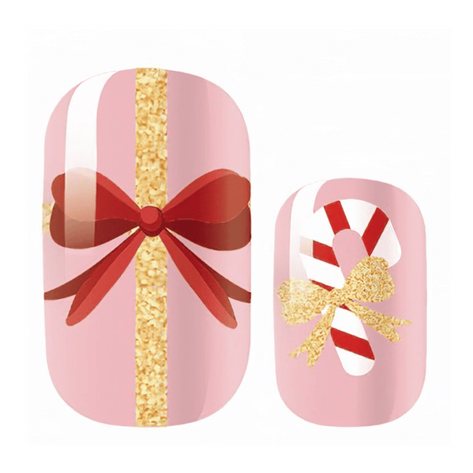 Candy Canes and Ribbons - Kids Wraps - Mini Me by Holy Grail Nail