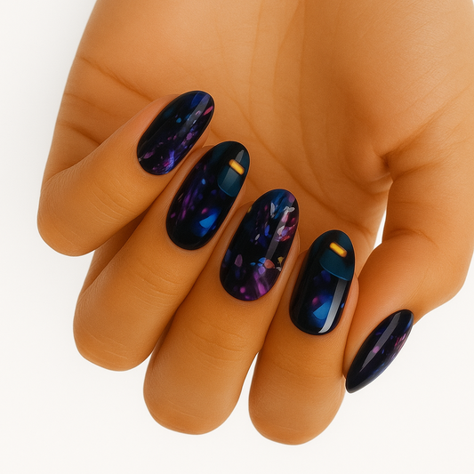 Party at Mine at Midnight (Glitter) - Holy Classics (Non-UV Nail Wraps)
