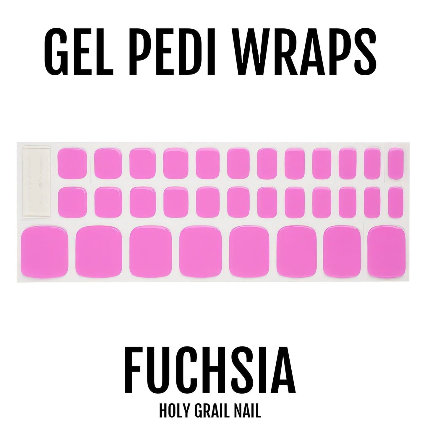 Fuchsia - Gel Pedi Wraps