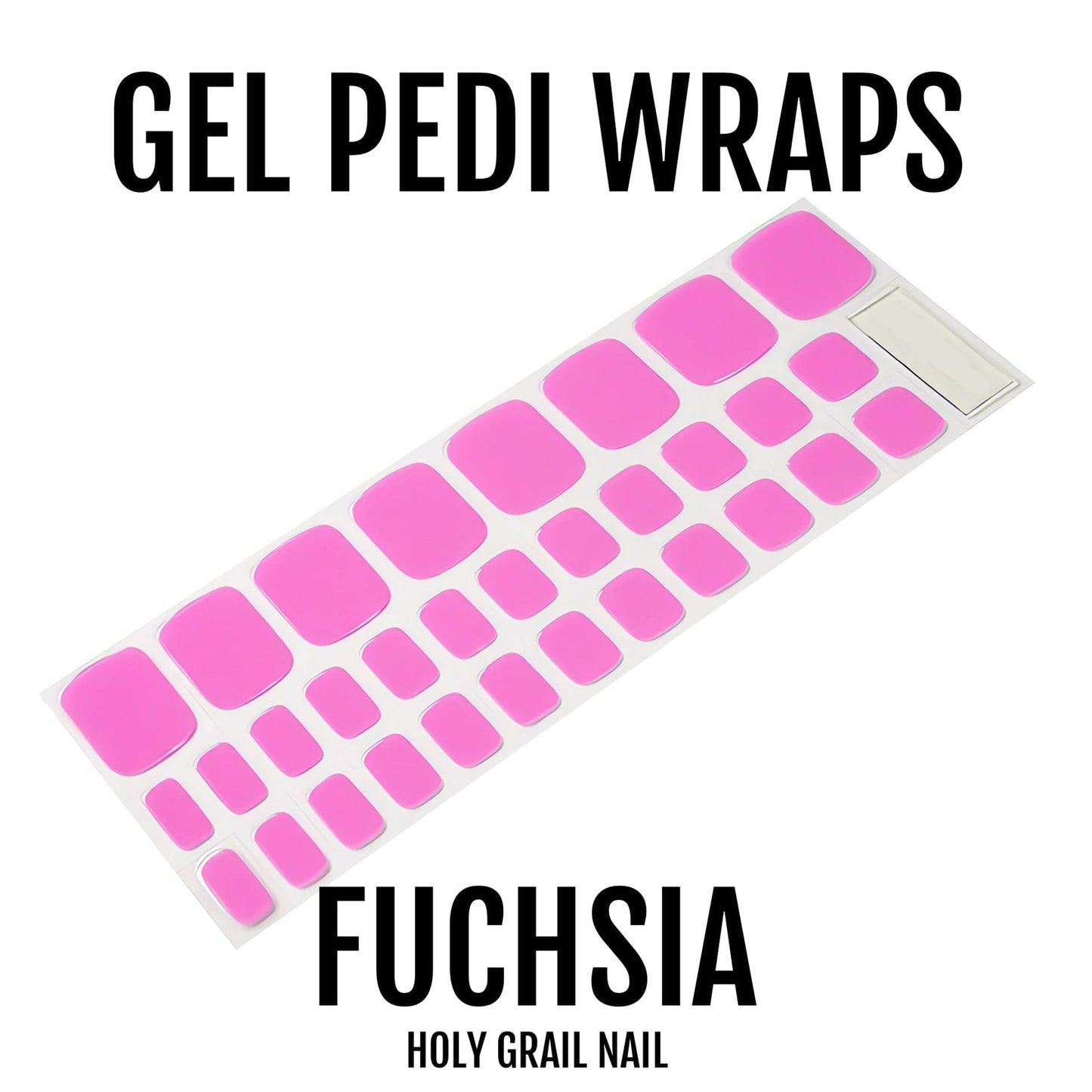 Fuchsia - Gel Pedi Wraps