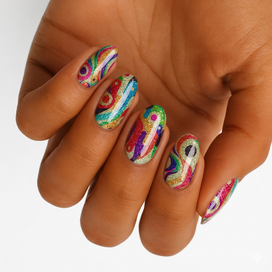 Modern Art (Glitter) - Wide Fit Wrap (22 Piece)