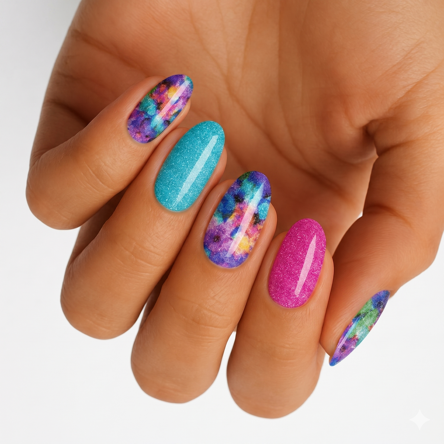Tropical Blush Glitter - Holy Classics (Non-UV Nail Wraps)