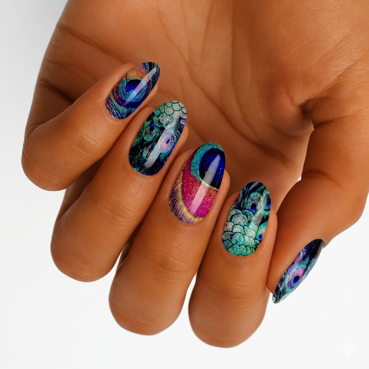 Peacock Glitter - Holy Classics (Non-UV Nail Wraps)