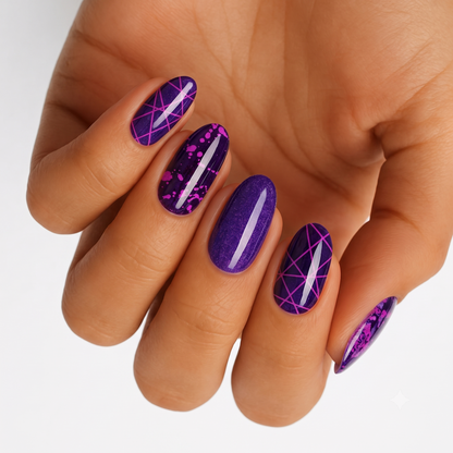 Purple Mikado - Holy Classics (Non-UV Nail Wraps)