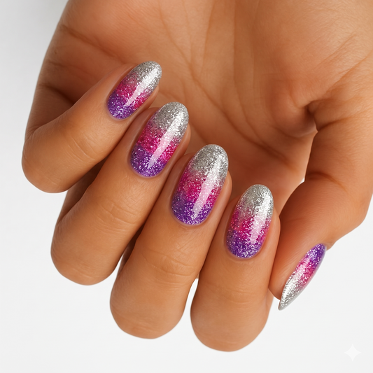 Purple Rain (Glitter) - Holy Classics (Non-UV Nail Wraps)