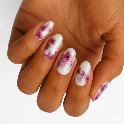 Flower Girl (Sheer) - Holy Classics (Non-UV Nail Wraps)